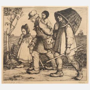 Rudolf Schiestl, "Auf der Landstraße"