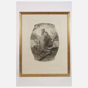 Wilhelm Woernle, "Engel des Lebens" nach Segantini