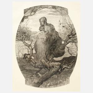 Wilhelm Woernle, "Engel des Lebens" nach Segantini