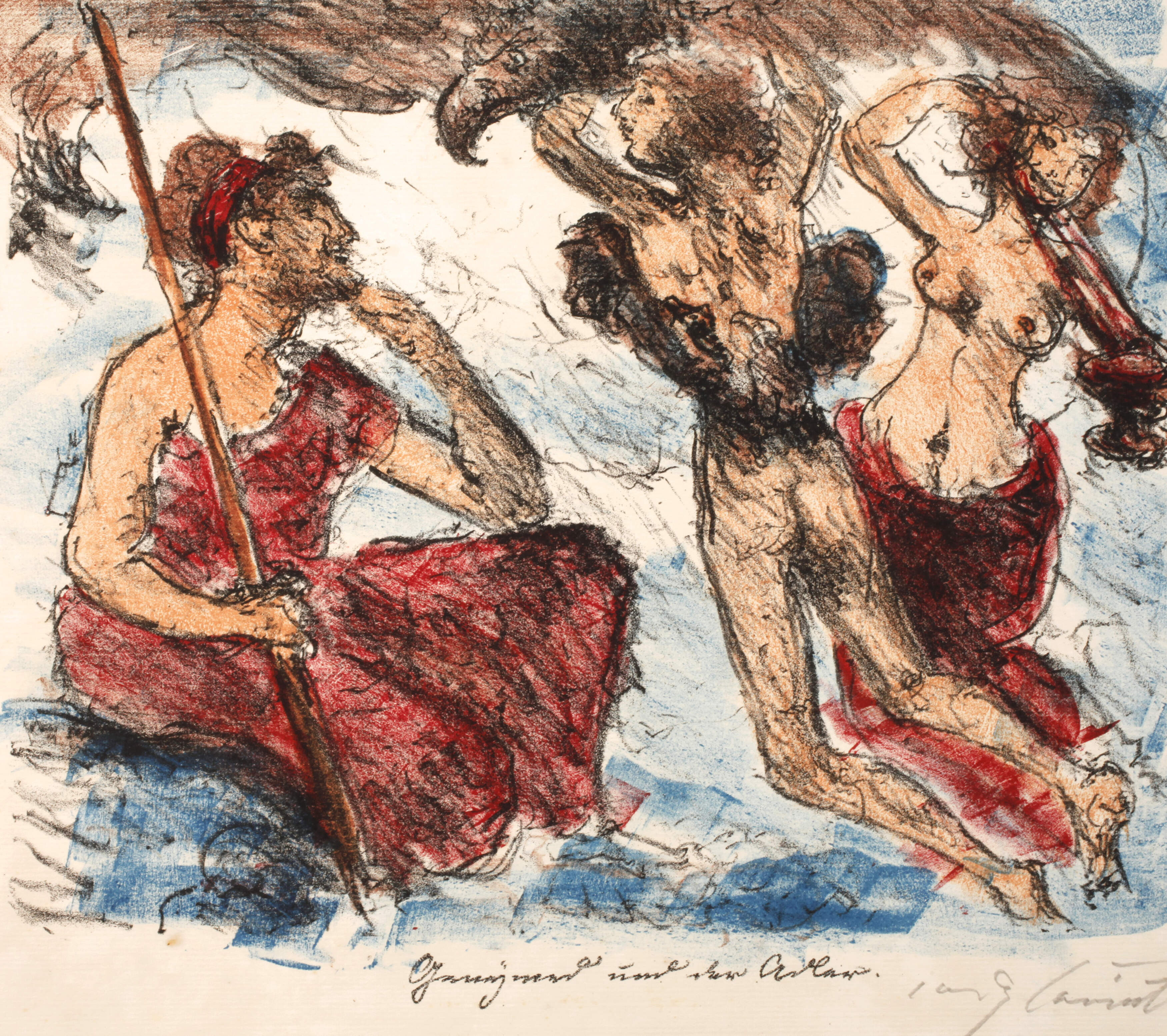 Lovis Corinth, "Ganymed und der Adler"