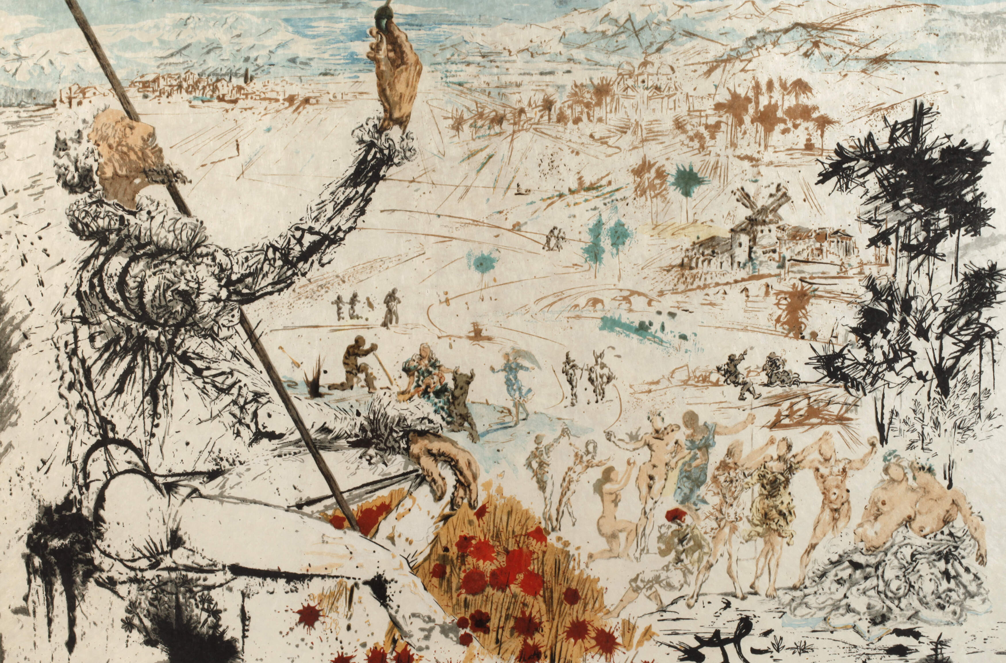 Salvador Dali, "Don Quijote de cervantes"