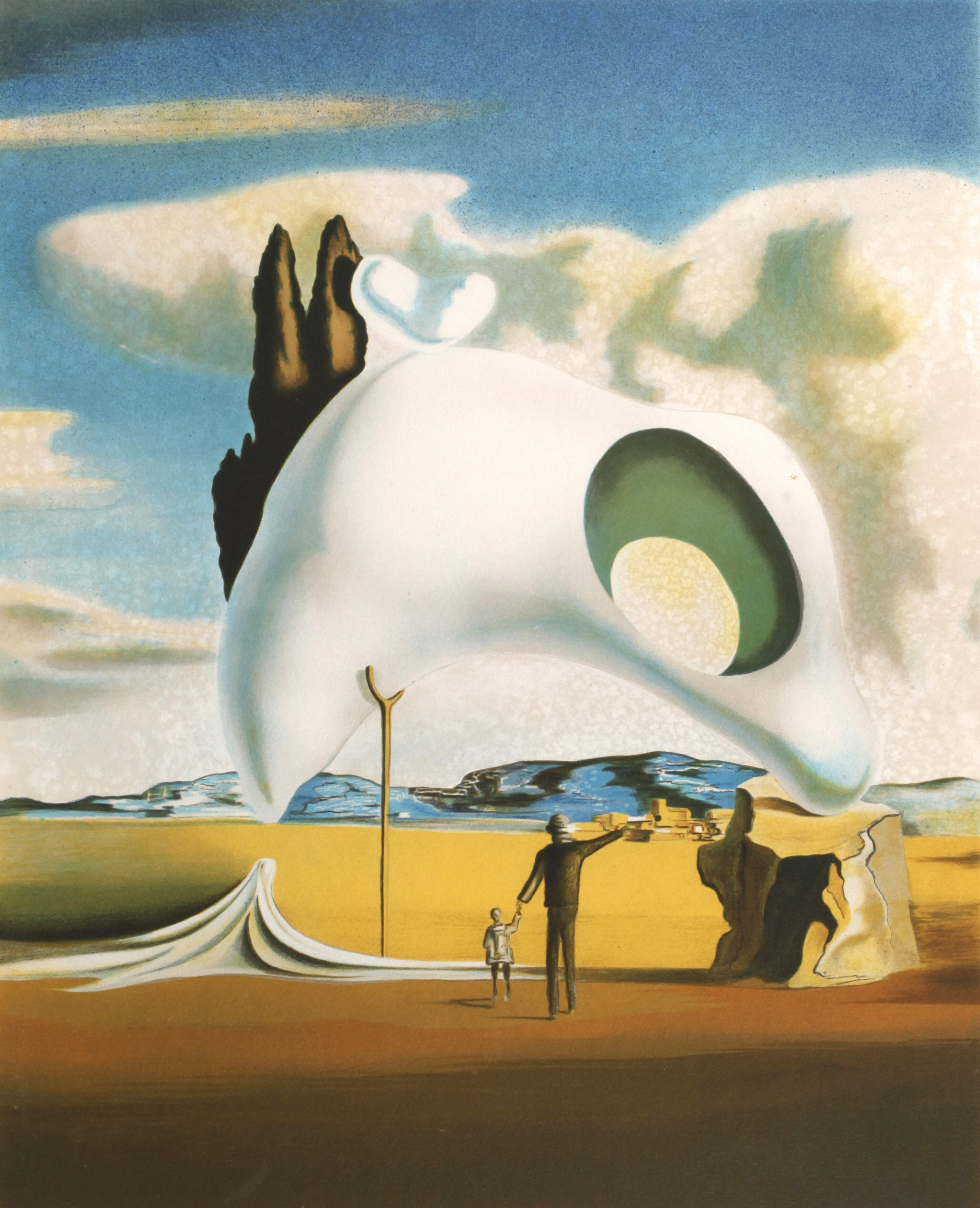 Salvador Dali, Atavistische Ruinen nach dem Regen