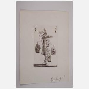 Gerhard Goßmann, originalgraphisches Kartenspiel