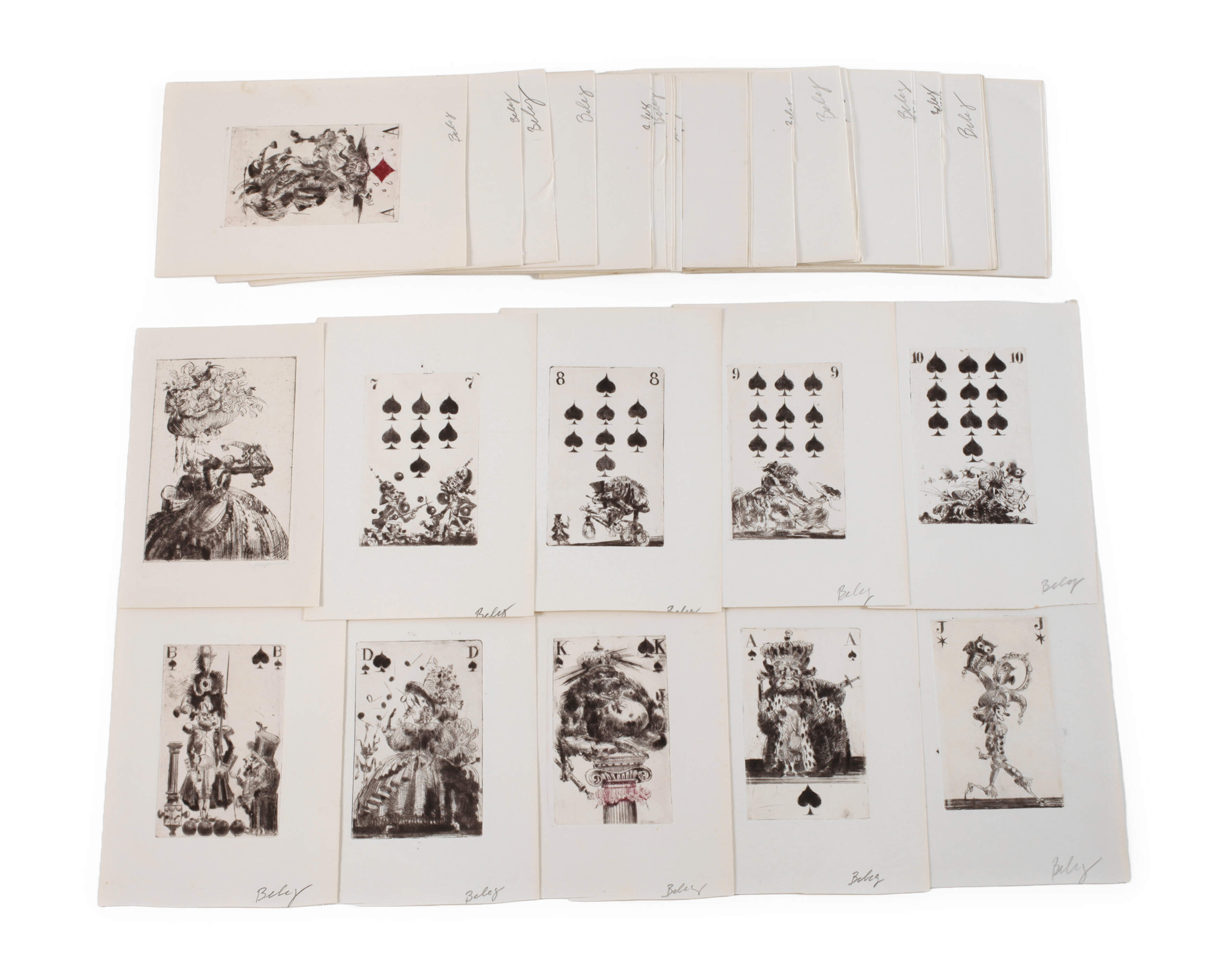 Gerhard Goßmann, originalgraphisches Kartenspiel