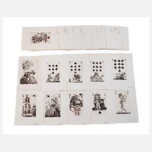 Gerhard Goßmann, originalgraphisches Kartenspiel