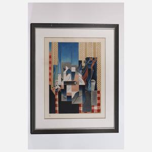 Nach Juan Gris, Stillleben mit Gitarre