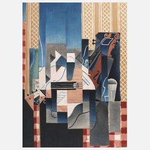 Nach Juan Gris, Stillleben mit Gitarre