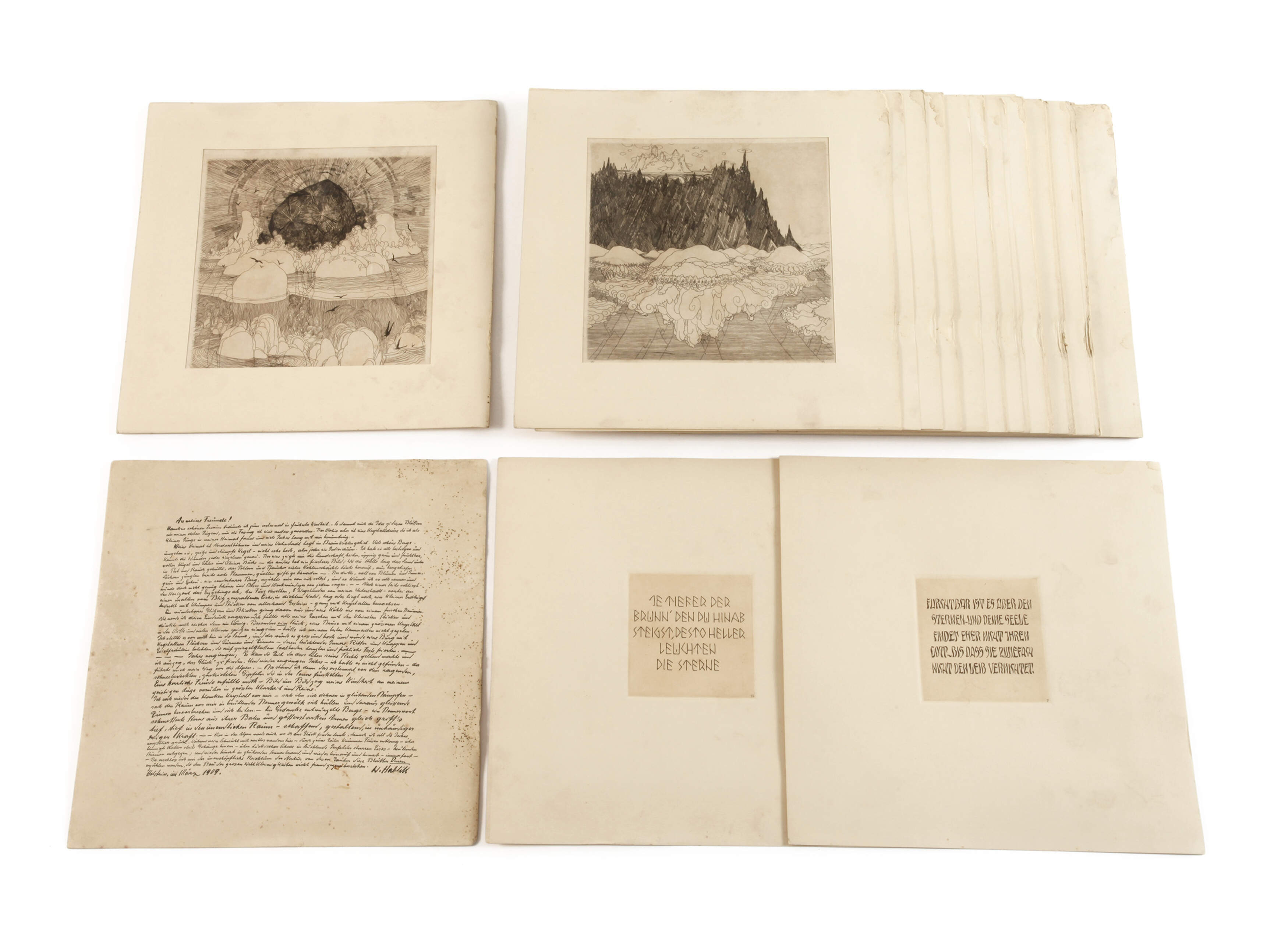 Wenzel Hablik, Mappenwerk "Schaffende Kräfte"