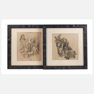 Oskar Kokoschka, Paar Lithographien