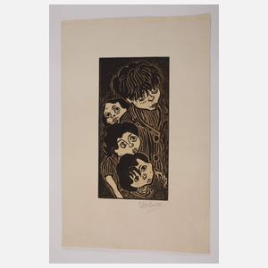 Otto Pankok, "Lauschende Kinder"