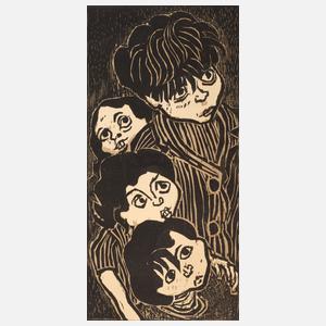 Otto Pankok, "Lauschende Kinder"