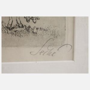 Josef Seché, Amouröse Gesellschaft