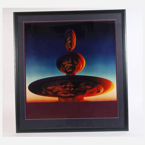 Rudolf Hausner, "Bei Sonnenaufgang"