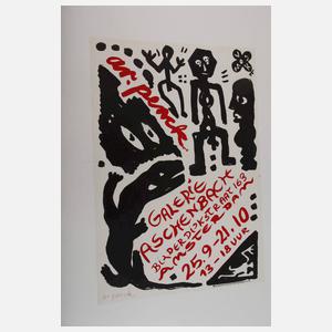 A. R. Penck, Plakat der Galerie Aschenbach