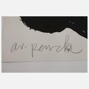 A. R. Penck, Plakat der Galerie Aschenbach