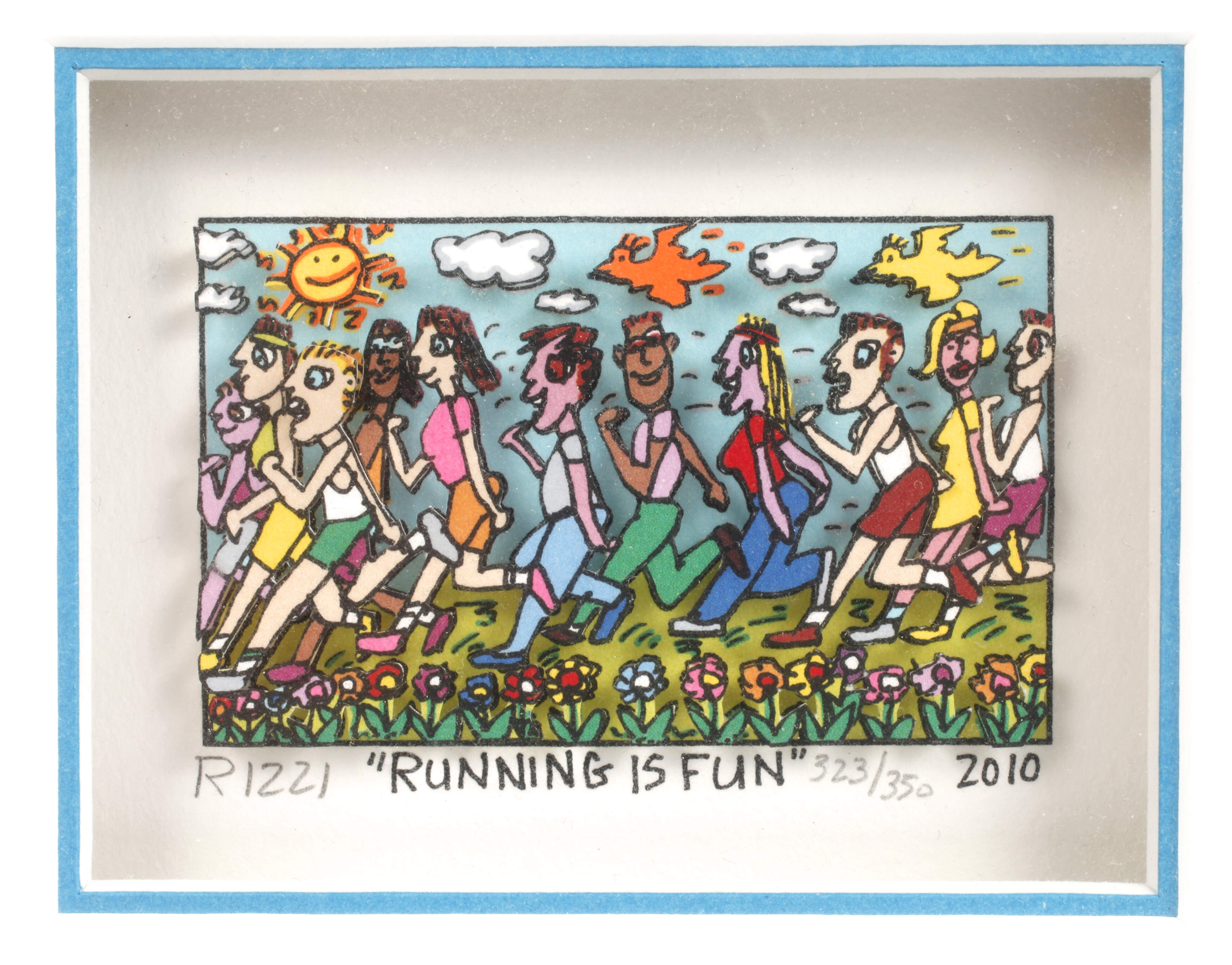 James Rizzi, "Running is Fun"