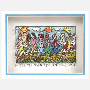 James Rizzi, "Running is Fun"