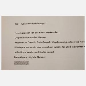 Kölner Werkschulen, Mappe "Kölsche Fastelovend"