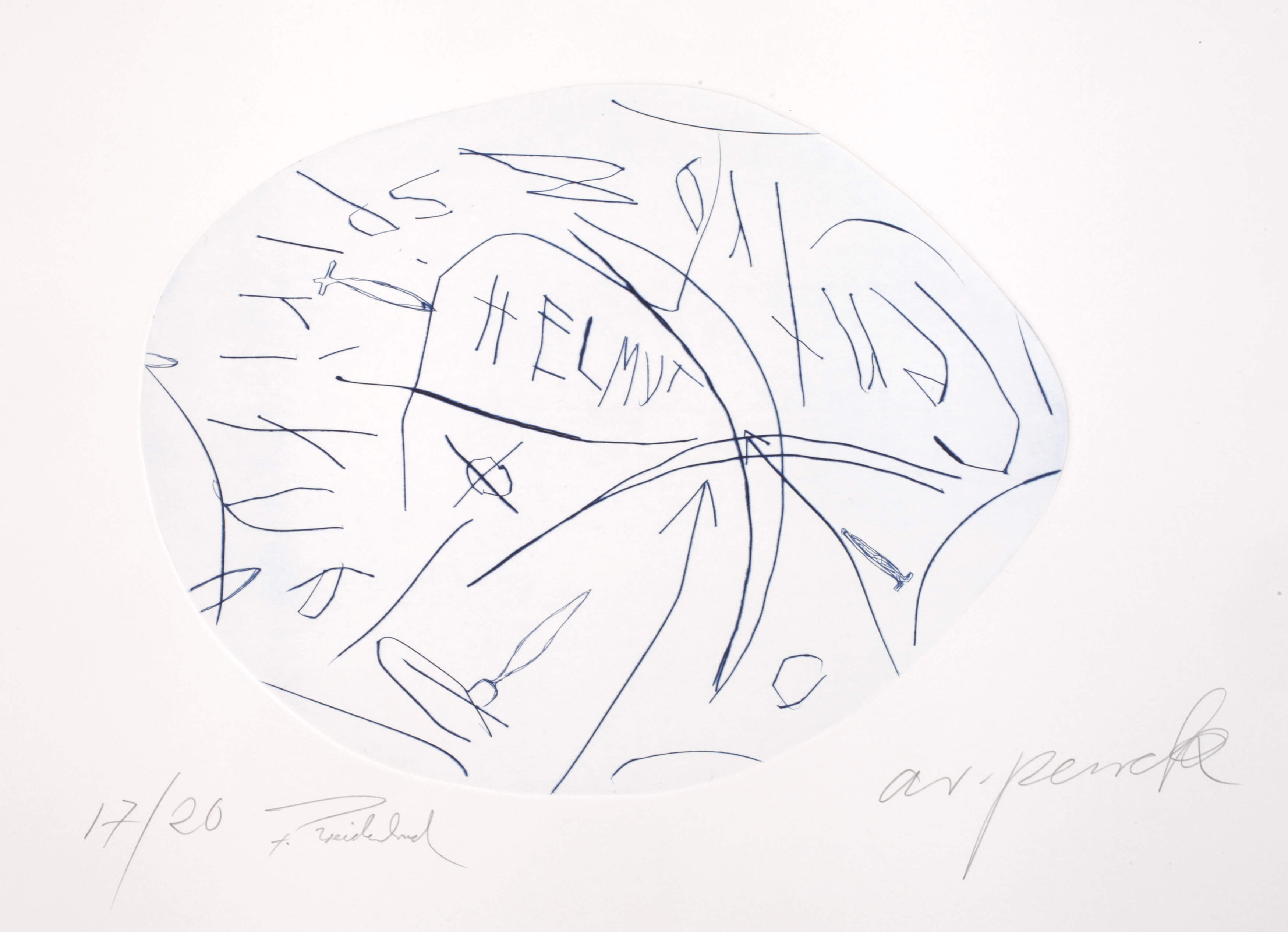 Penck/Breidenbruch, Radierung Gemeinschaftswerk