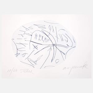 Penck/Breidenbruch, Radierung Gemeinschaftswerk