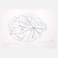 Penck/Breidenbruch, Radierung Gemeinschaftswerk111