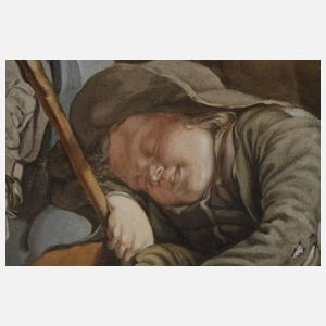 nach Nicolas Bernard Lépicié, Ruhende Wanderer