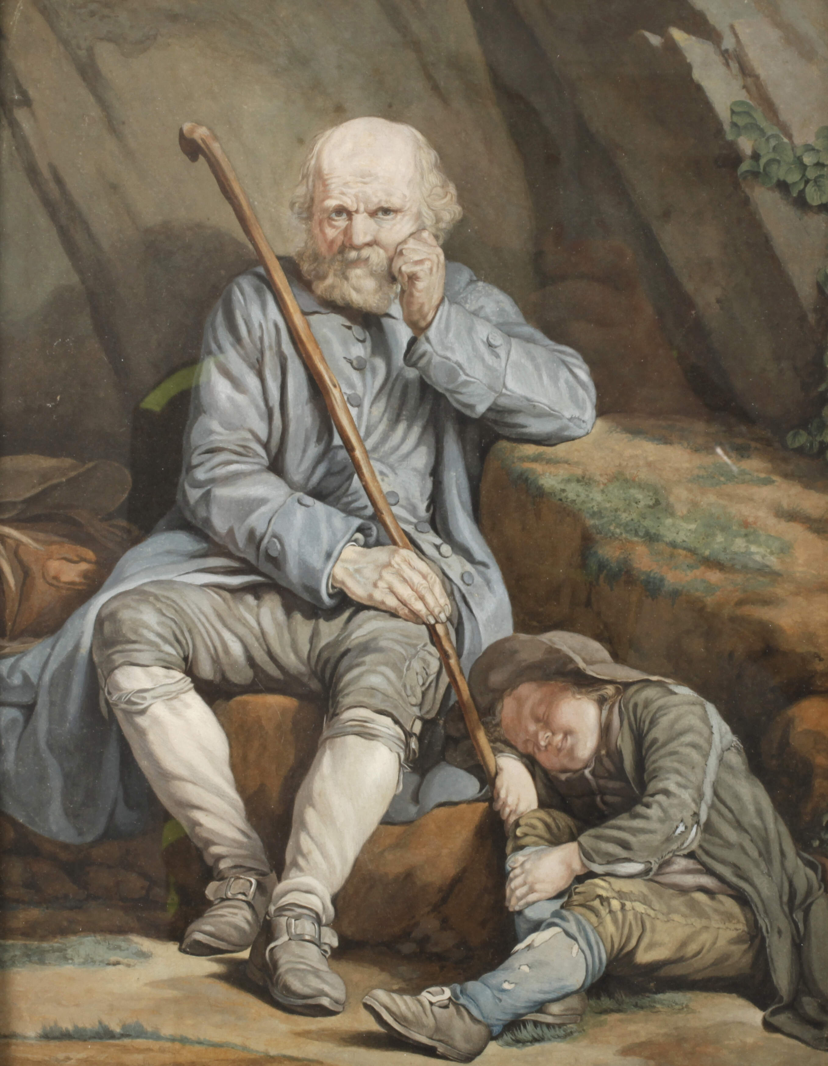 nach Nicolas Bernard Lépicié, Ruhende Wanderer