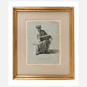 Schotel, attr., Frau mit Wäschekorb