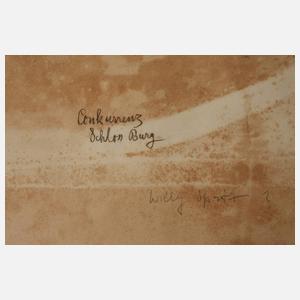 Willy Spatz, attr., Paar große Wandbildentwürfe