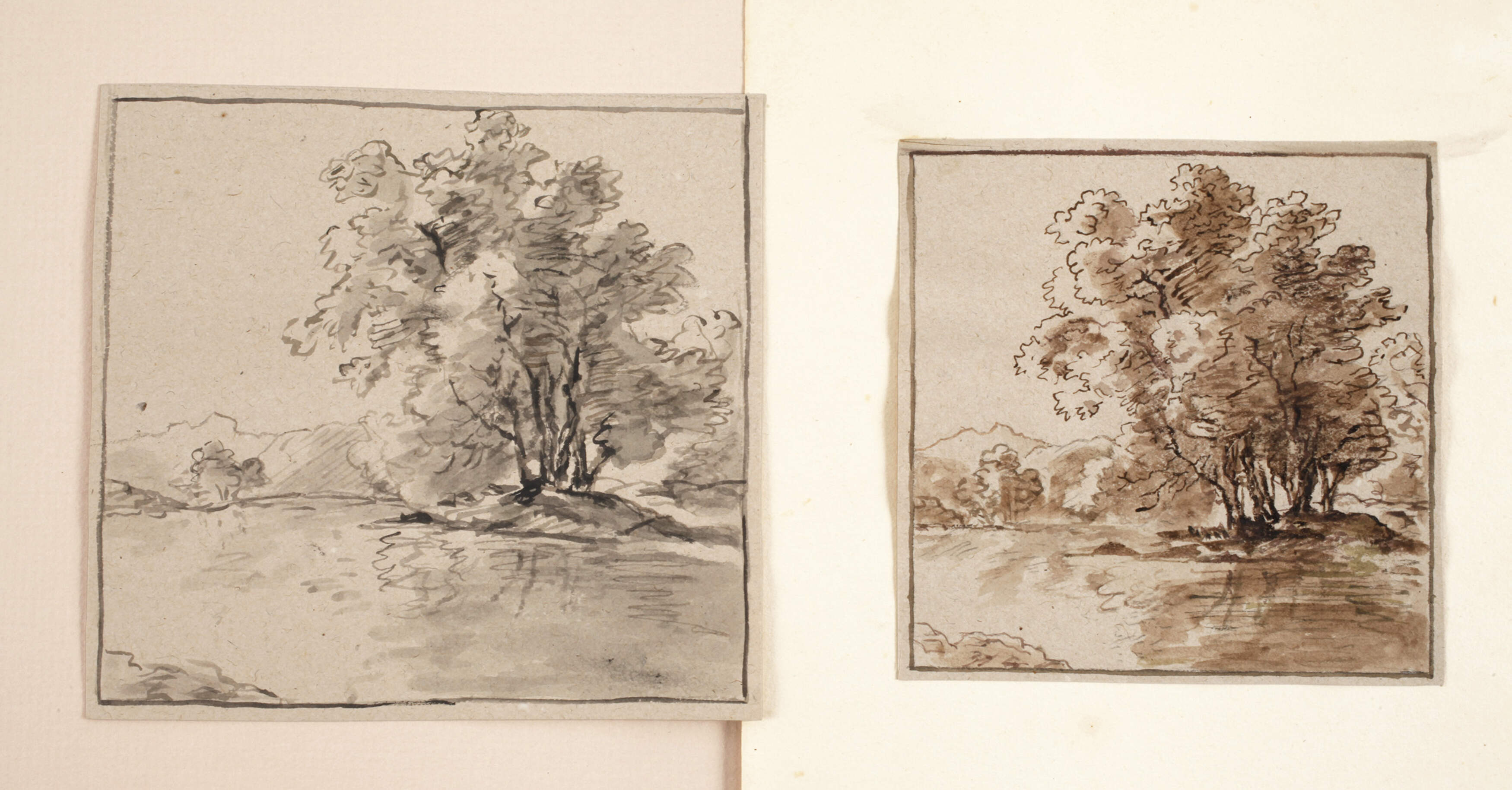 Zwei Altmeisterzeichnungen