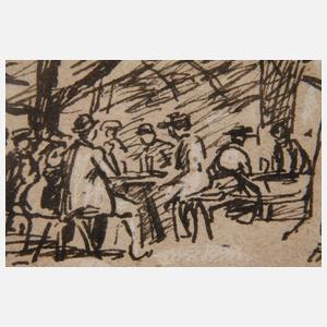 Ferdinand Balzer, Im Biergarten