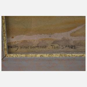 Fritz Hildebrandt, Sonnenuntergang bei Tozeur