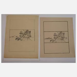 Fritz Klee, Humoristische Zeichnungen