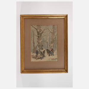 Gustav Süs, Begräbnis im Wald