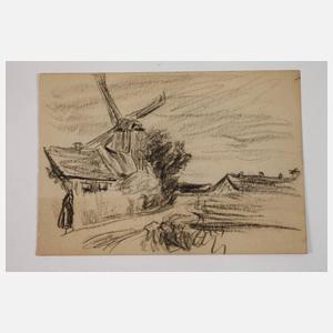 Max Liebermann, Paar Zeichnungen