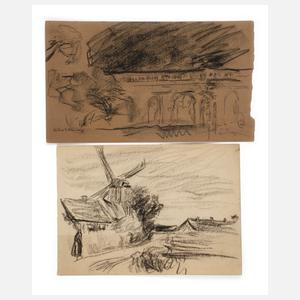 Max Liebermann, Paar Zeichnungen