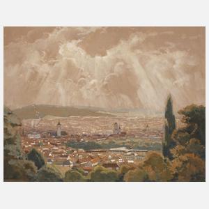 Martin Nicolaus, attr., Ansicht von Stuttgart