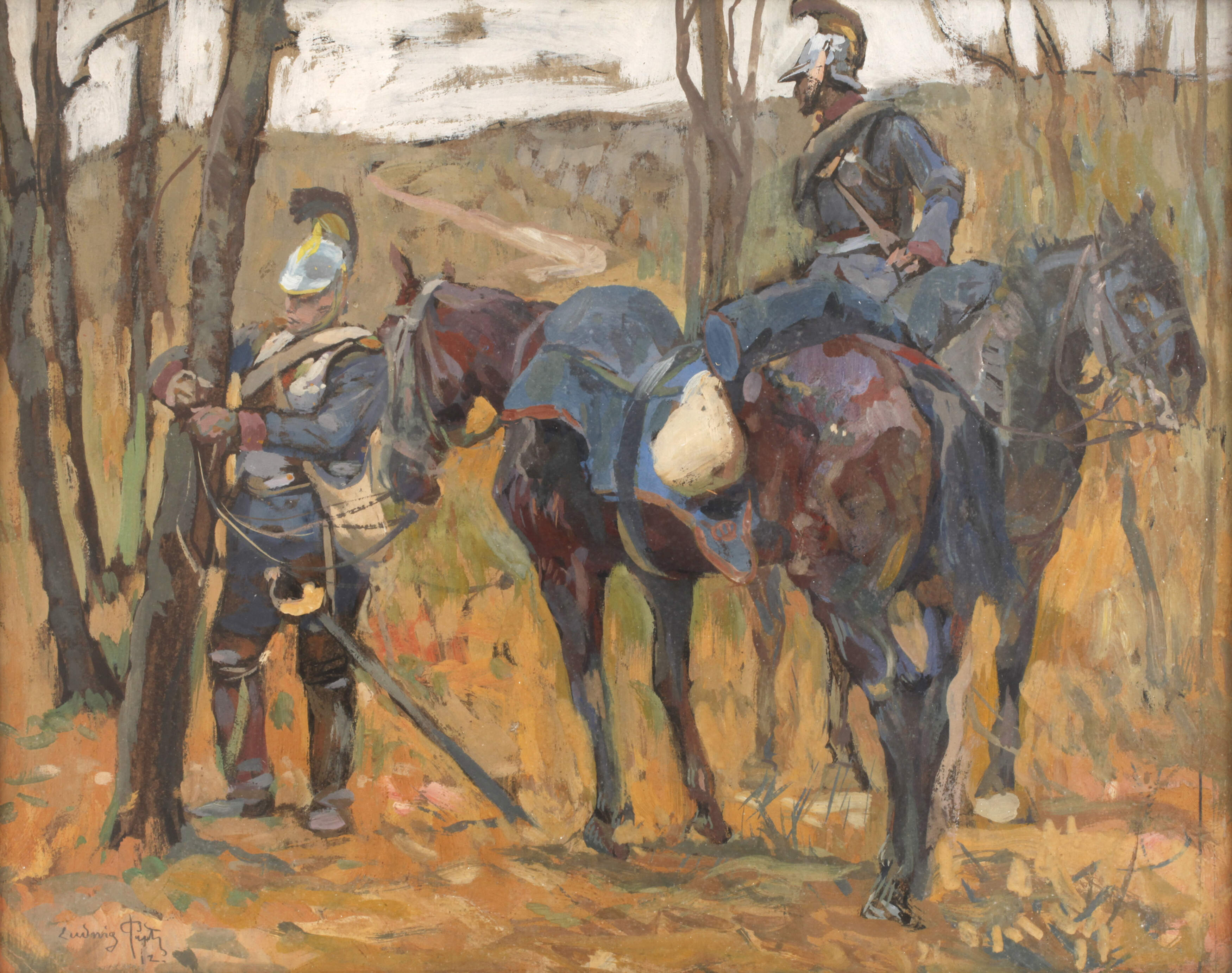 Ludwig Putz, "Schwere Reiter im Krieg"