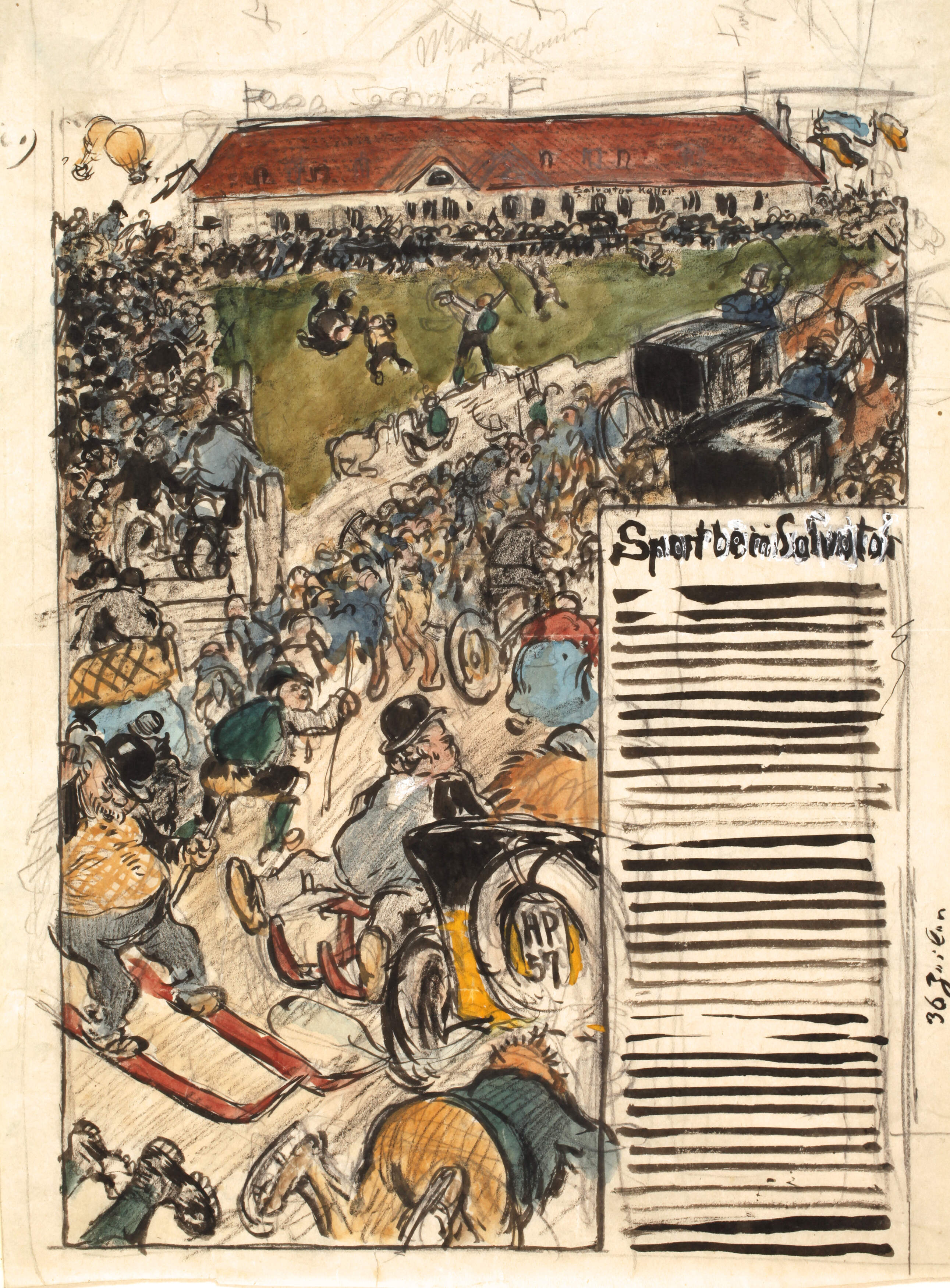 lgnatius Taschner, attr., "Sport beim Salvator"