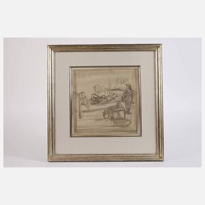 Heinrich Zille, attr., "Auf Wanzenjagd"