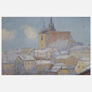 Winterliche Stadtansicht