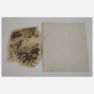 Illustrationen zu E. T. A. Hofmann "Das Majorat"