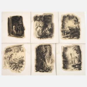 Illustrationen zu E. T. A. Hofmann "Das Majorat"