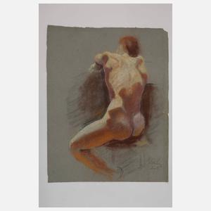 Sitzender Männerakt