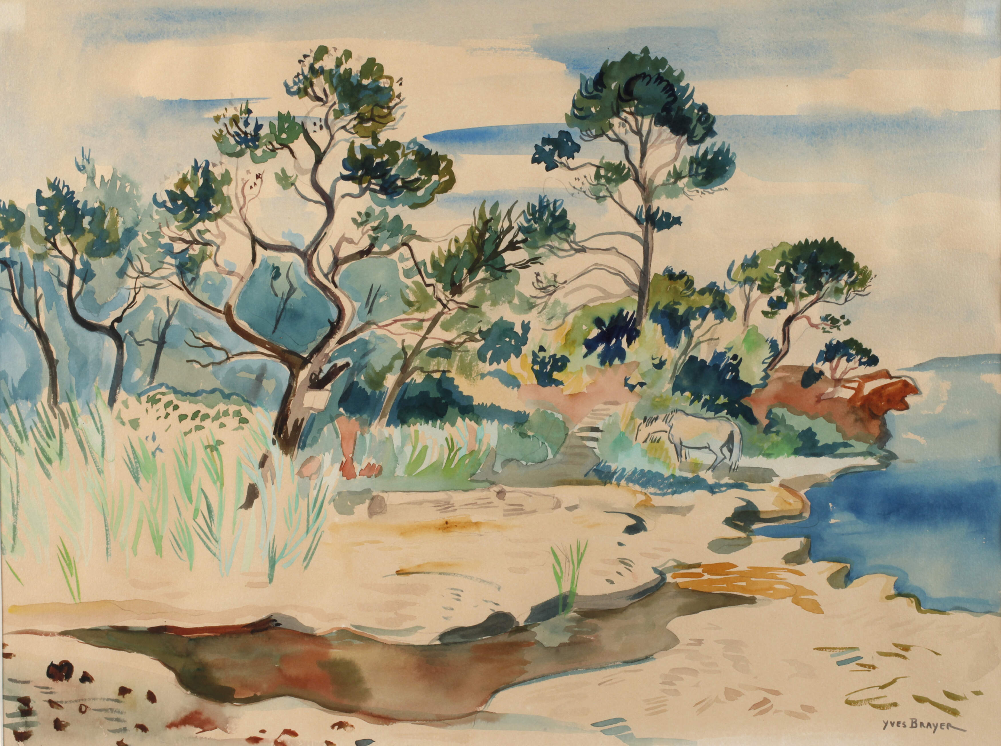 Yves Brayer, Am Seeufer