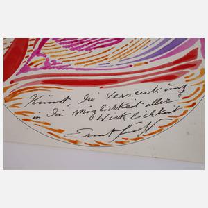 Ernst Fuchs, Tellerentwurf Auge