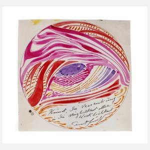 Ernst Fuchs, Tellerentwurf Auge