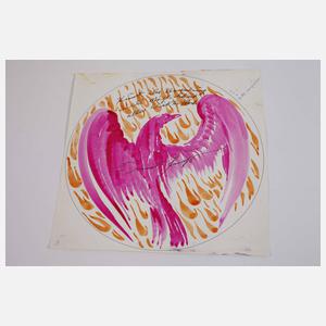 Ernst Fuchs, Tellerentwurf Phönix