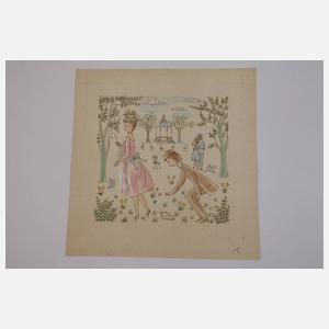 Raymond Peynet, Liebesglück – Serie von 6 Entwürfen