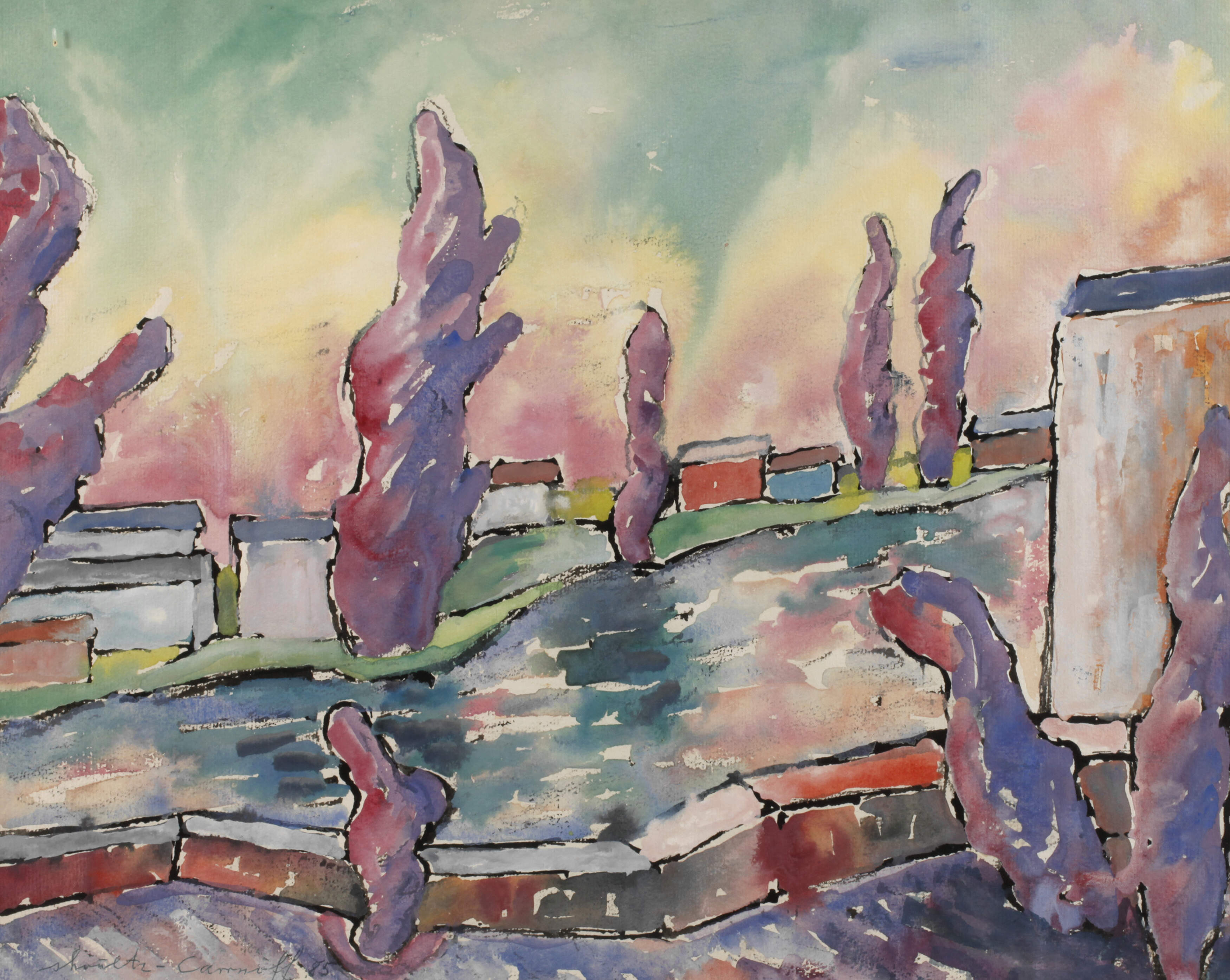 Erwin Schoultz-Carrnoff, Französische Landschaft